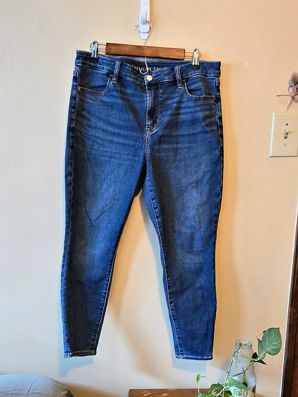 American Eagle Curvy High-Rise Jegging Blue Size 14 Short